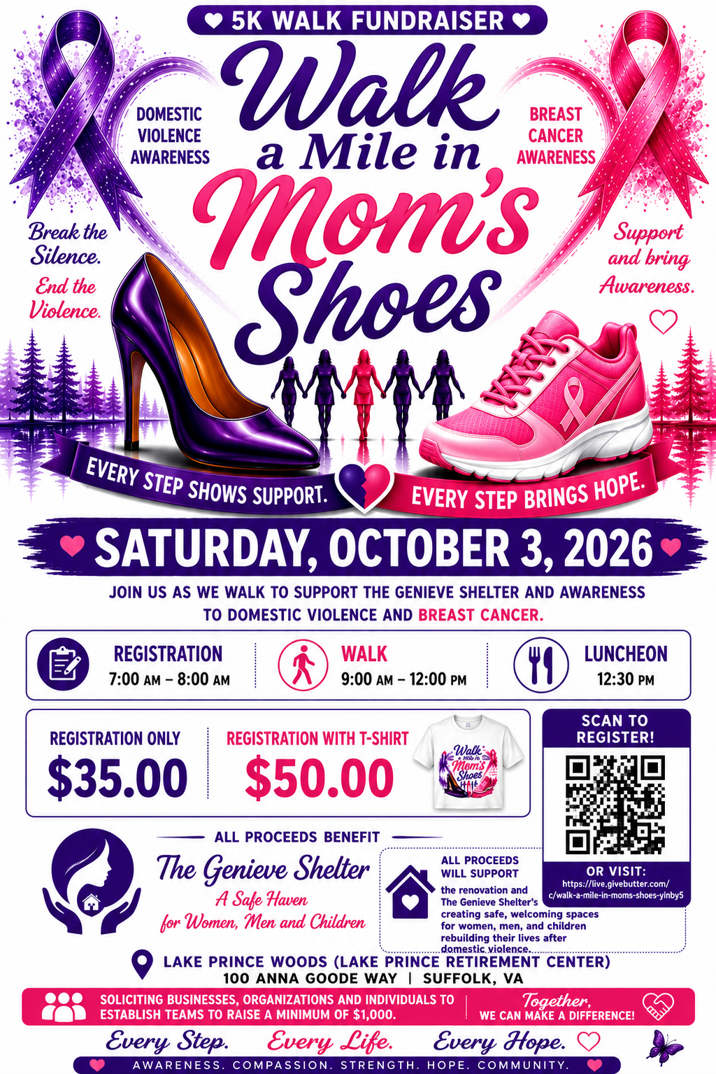 Campaign cover image for Walk A Mile in Mom's Shoes