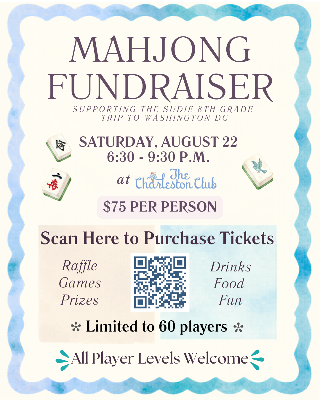 Campaign cover image for Sudie Mahjong Fundraiser