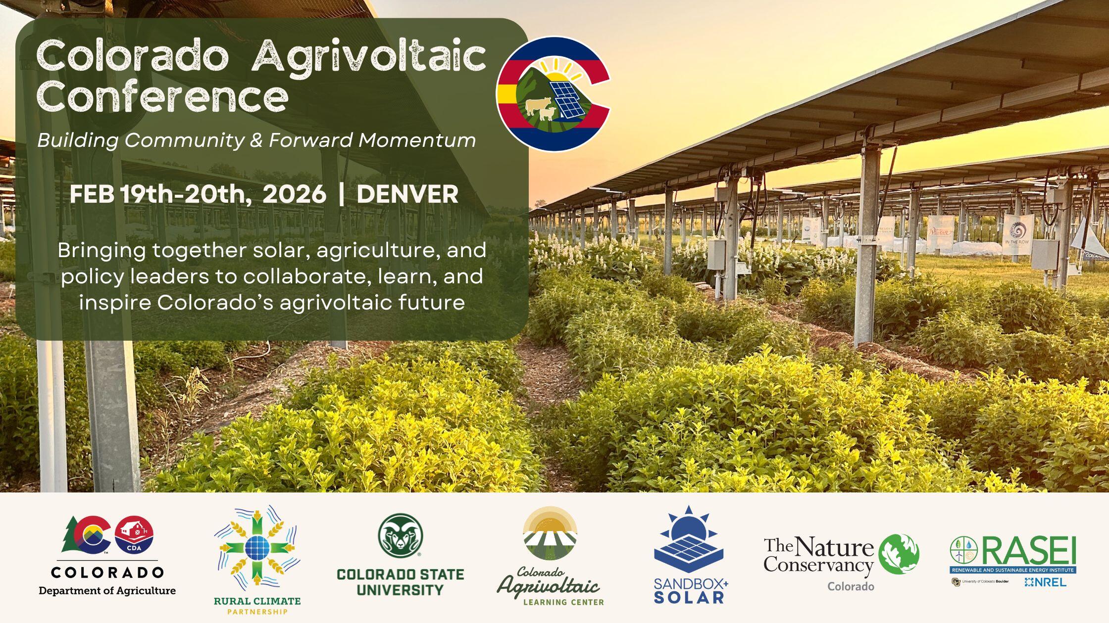 Campaign cover image for Colorado Agrivoltaic Conference