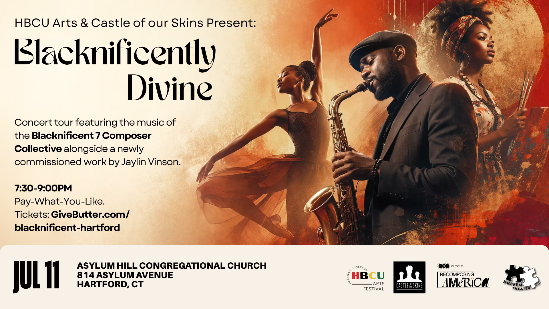 Campaign cover image for Blacknificently Divine Hartford Concert