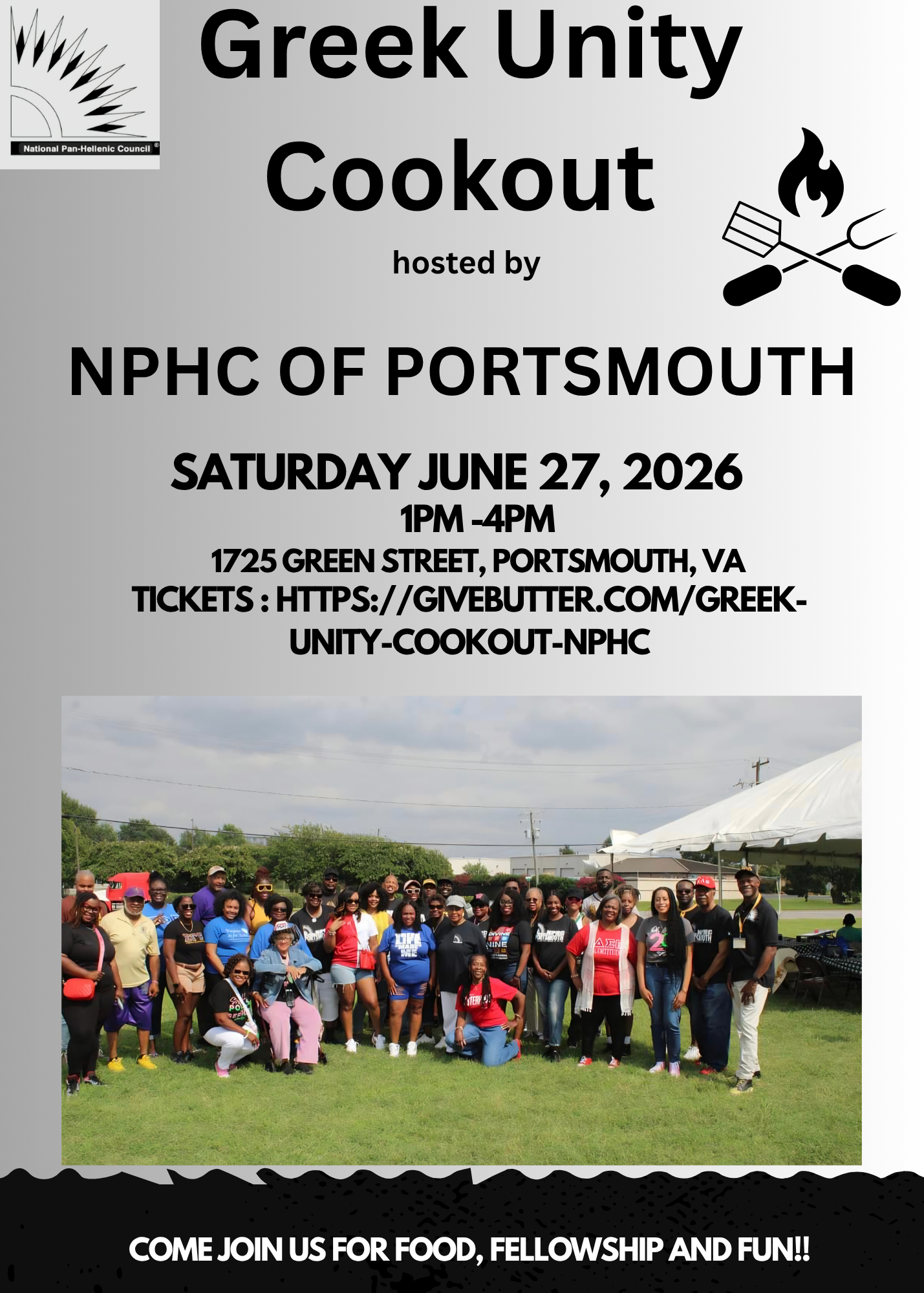 Campaign cover image for NPHC of Portsmouth Greek Unity Cookout