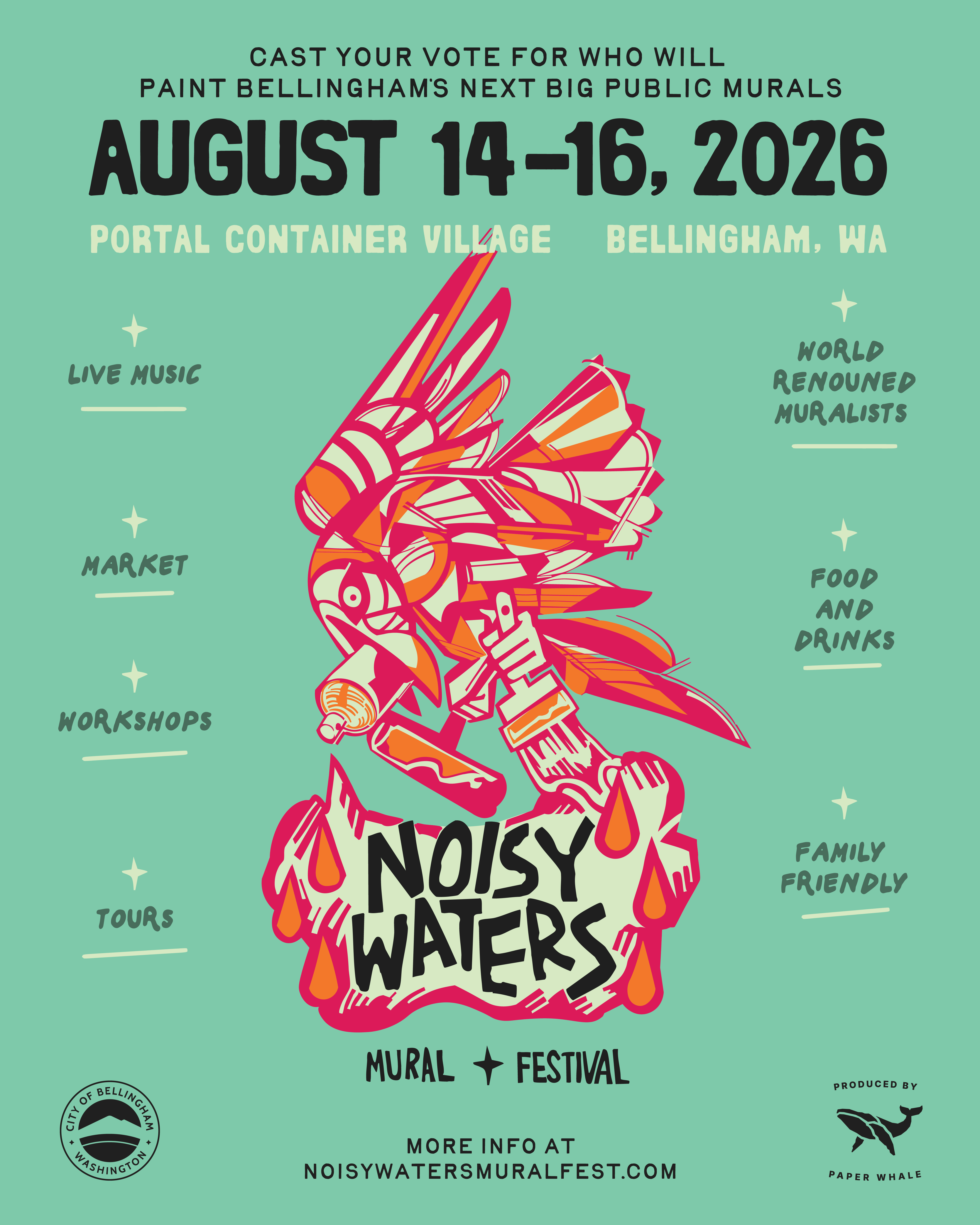 Campaign cover image for 2026 Noisy Waters Mural Festival Auction