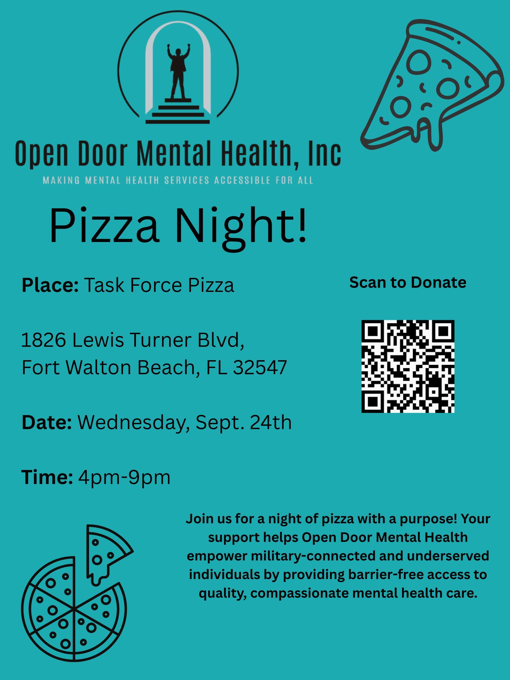 Campaign cover image for Open Door Pizza Night Fundraiser