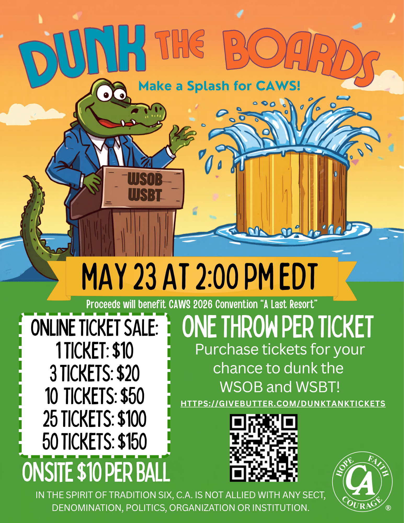 Campaign cover image for Dunk Tank Tickets