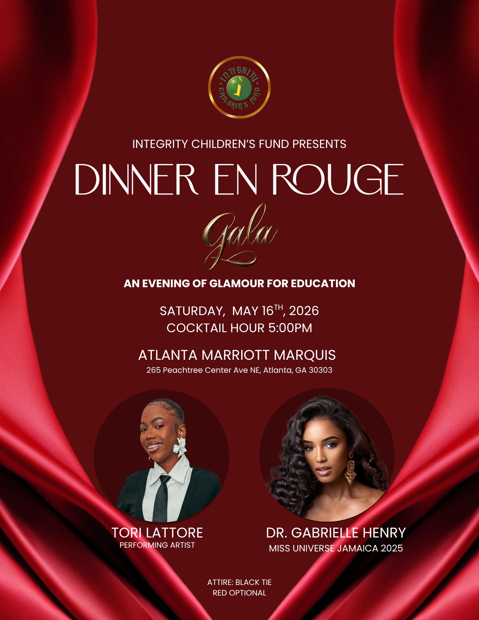 Campaign cover image for Integrity Children's Fund 2026 Gala - Dinner En Rouge!