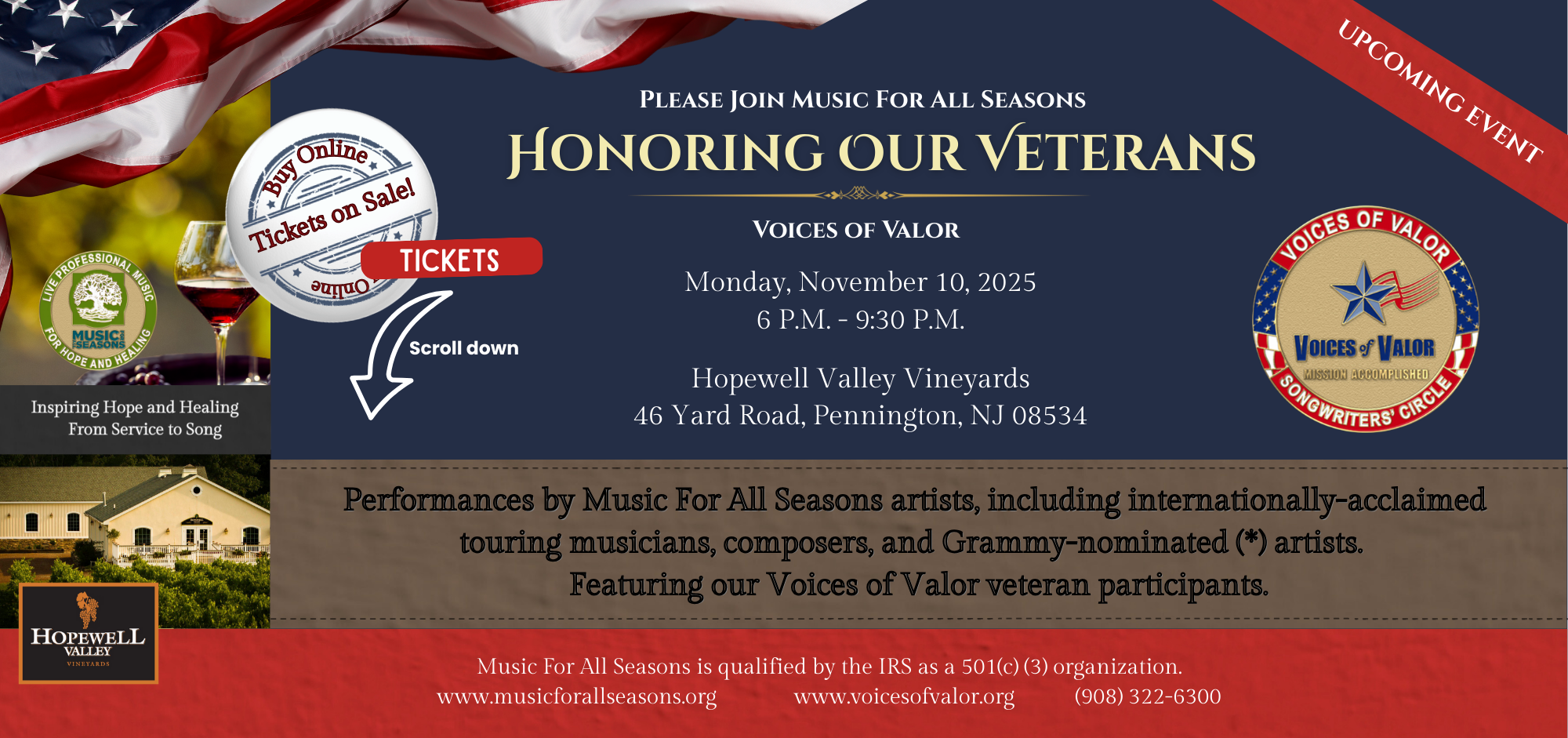 Campaign cover image for Honoring Our Veterans - Voices of Valor (11/10/25)