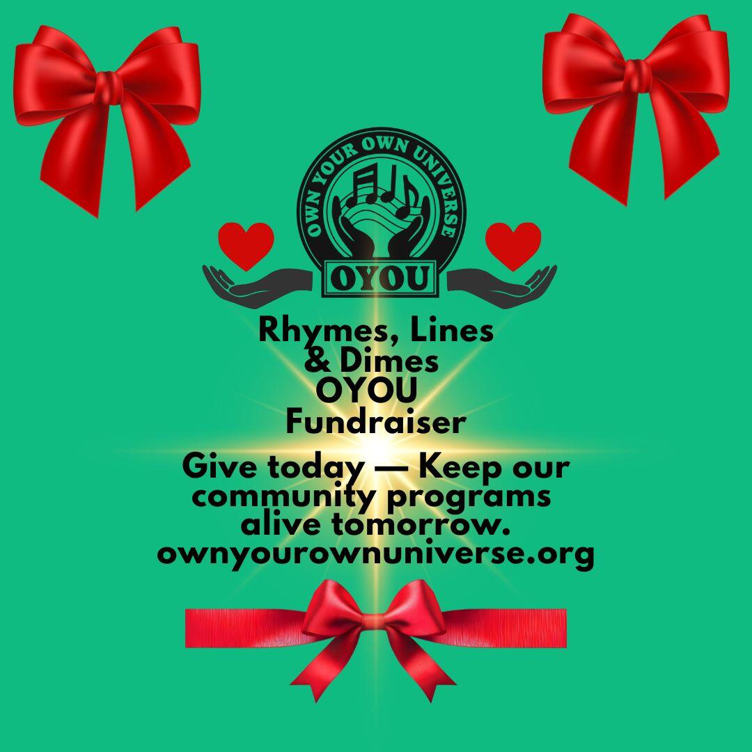 Campaign cover image for OYOU Fundraiser Rhymes, Lines & Dimes 2025