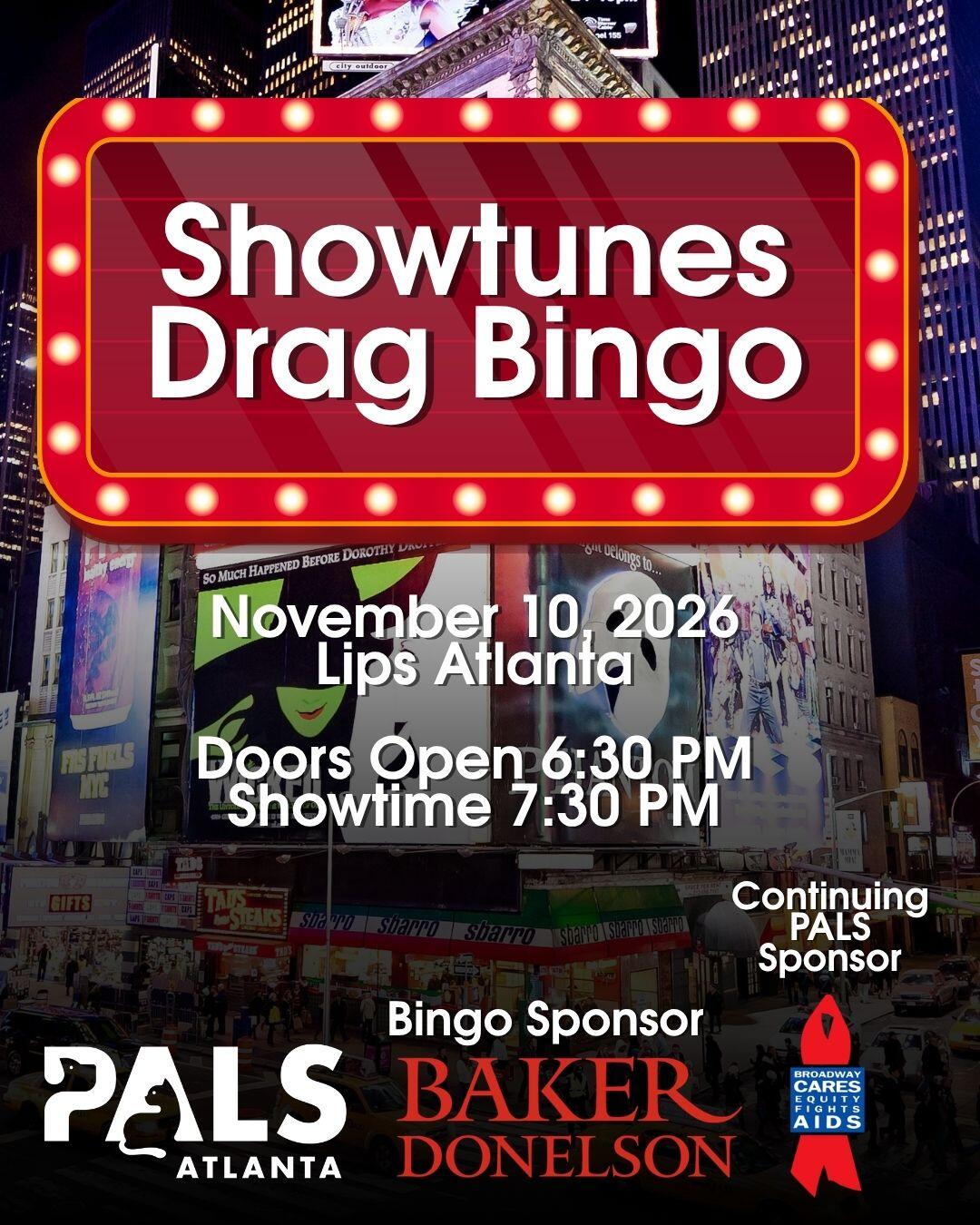 Campaign cover image for PALS Atlanta Showtunes Drag Bingo