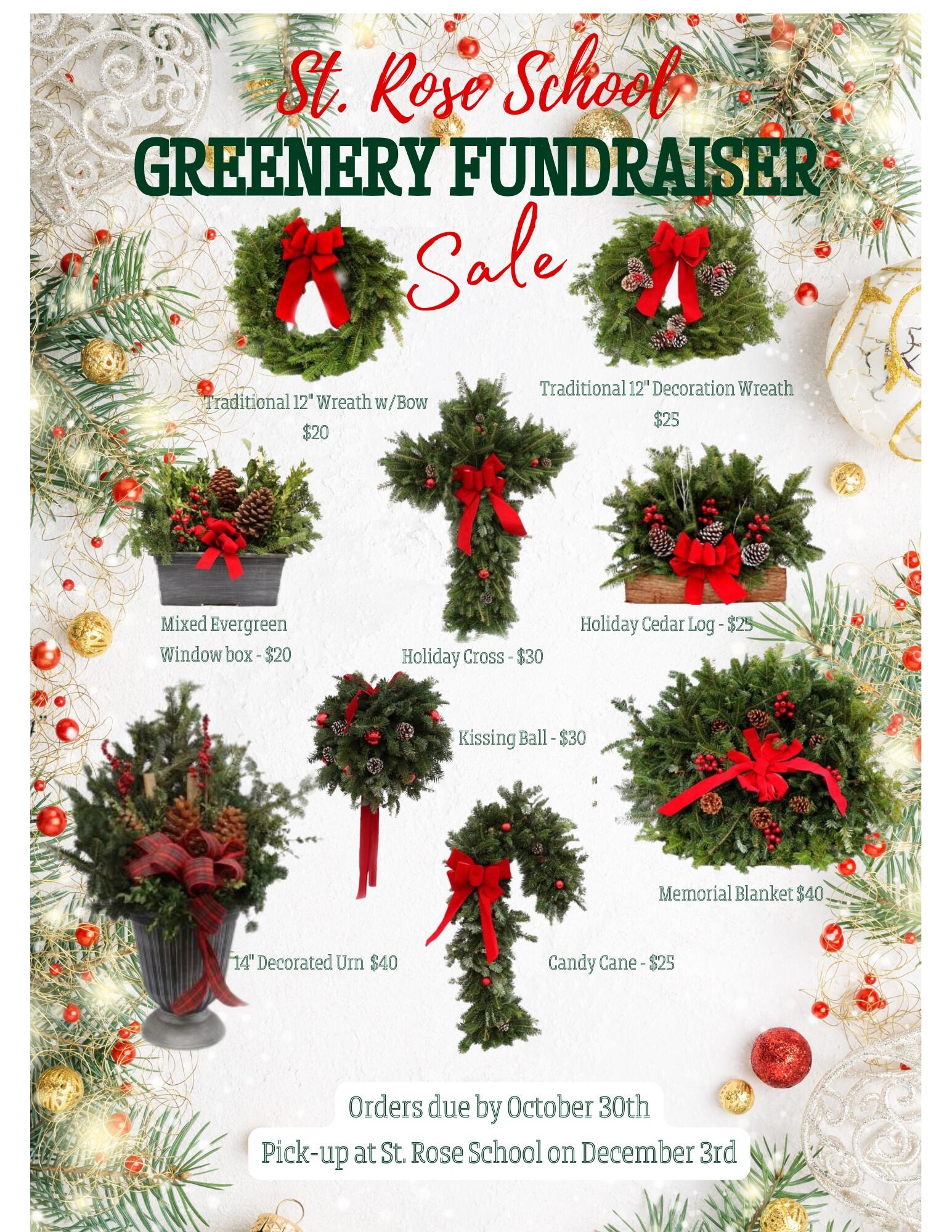 Campaign cover image for St. Rose School Holiday Greenery Fundraiser