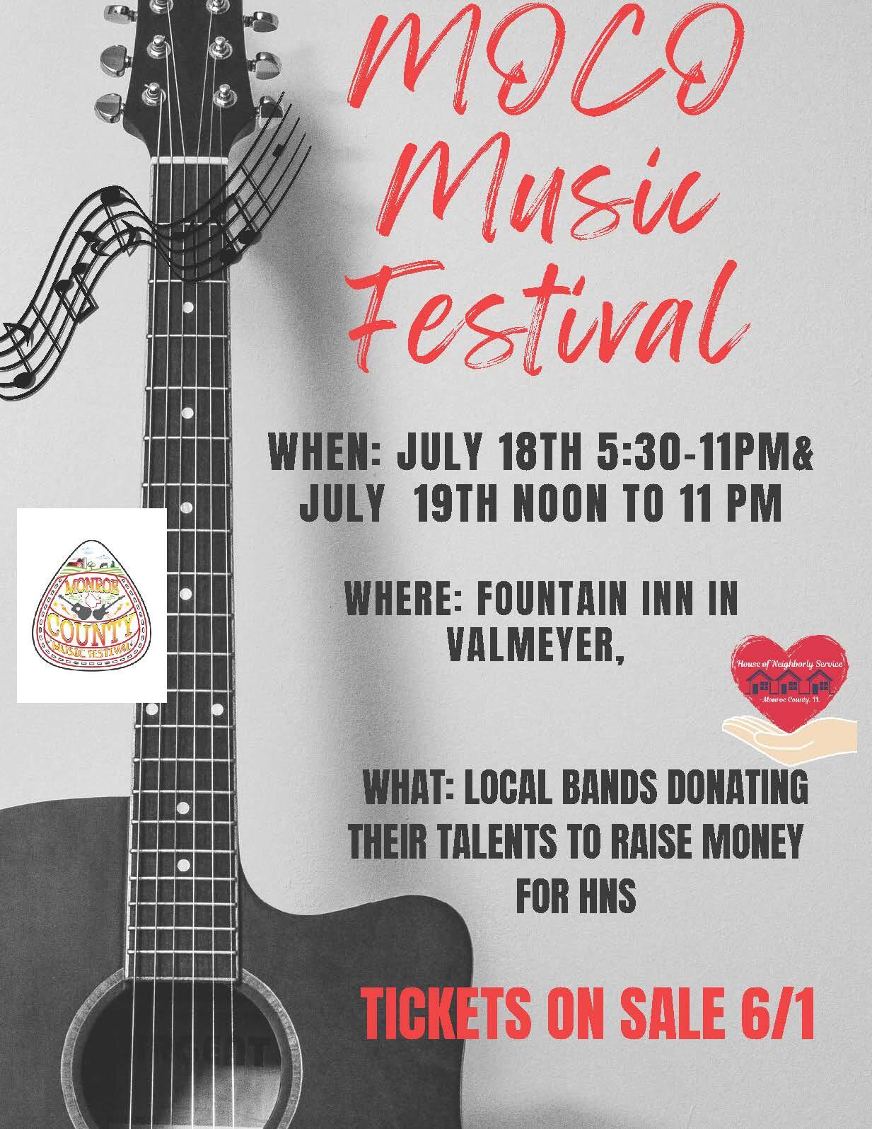 Campaign cover image for Monroe County Music Festival