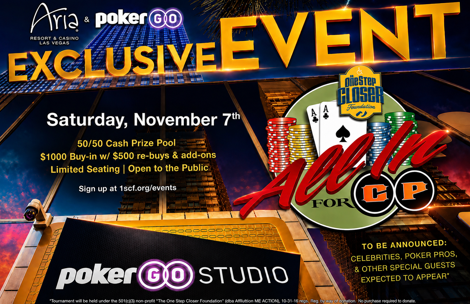 Campaign cover image for 1SCF Charity Poker Vegas 2026