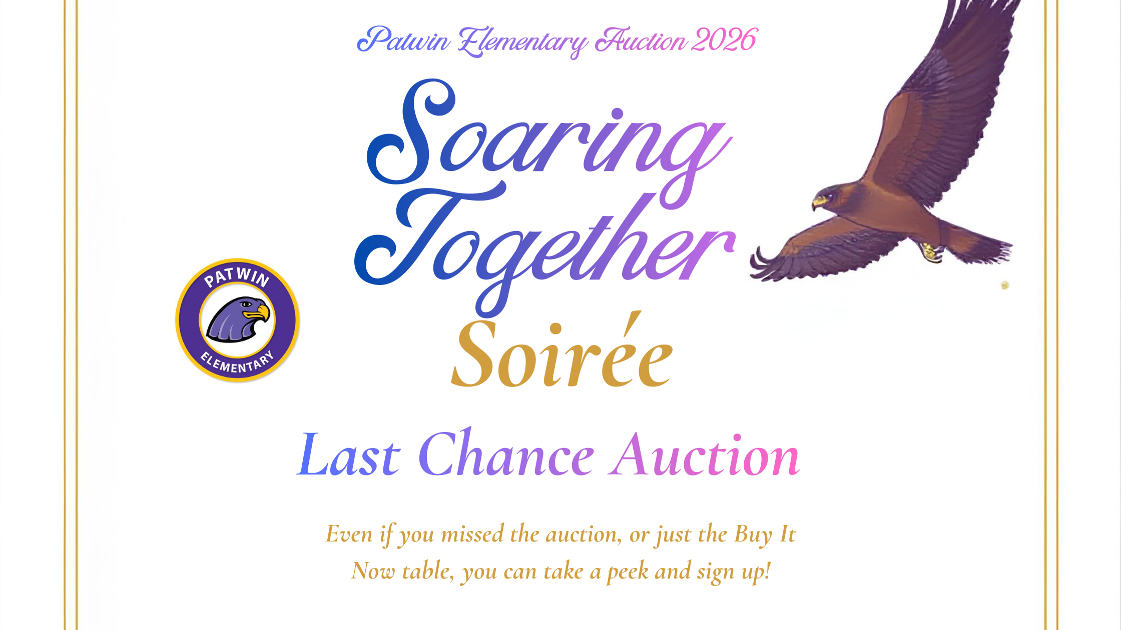 Campaign cover image for Patwin 2026 Last Chance Auction