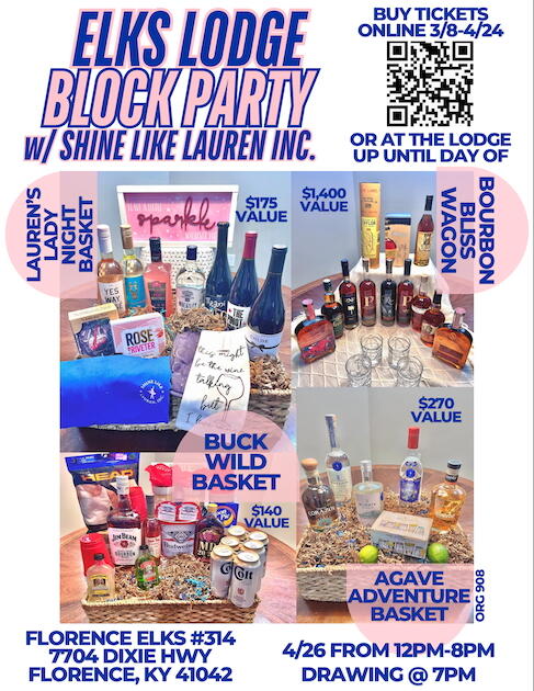 Campaign cover image for Raffle Presented by Elks Florence 314 (org908)