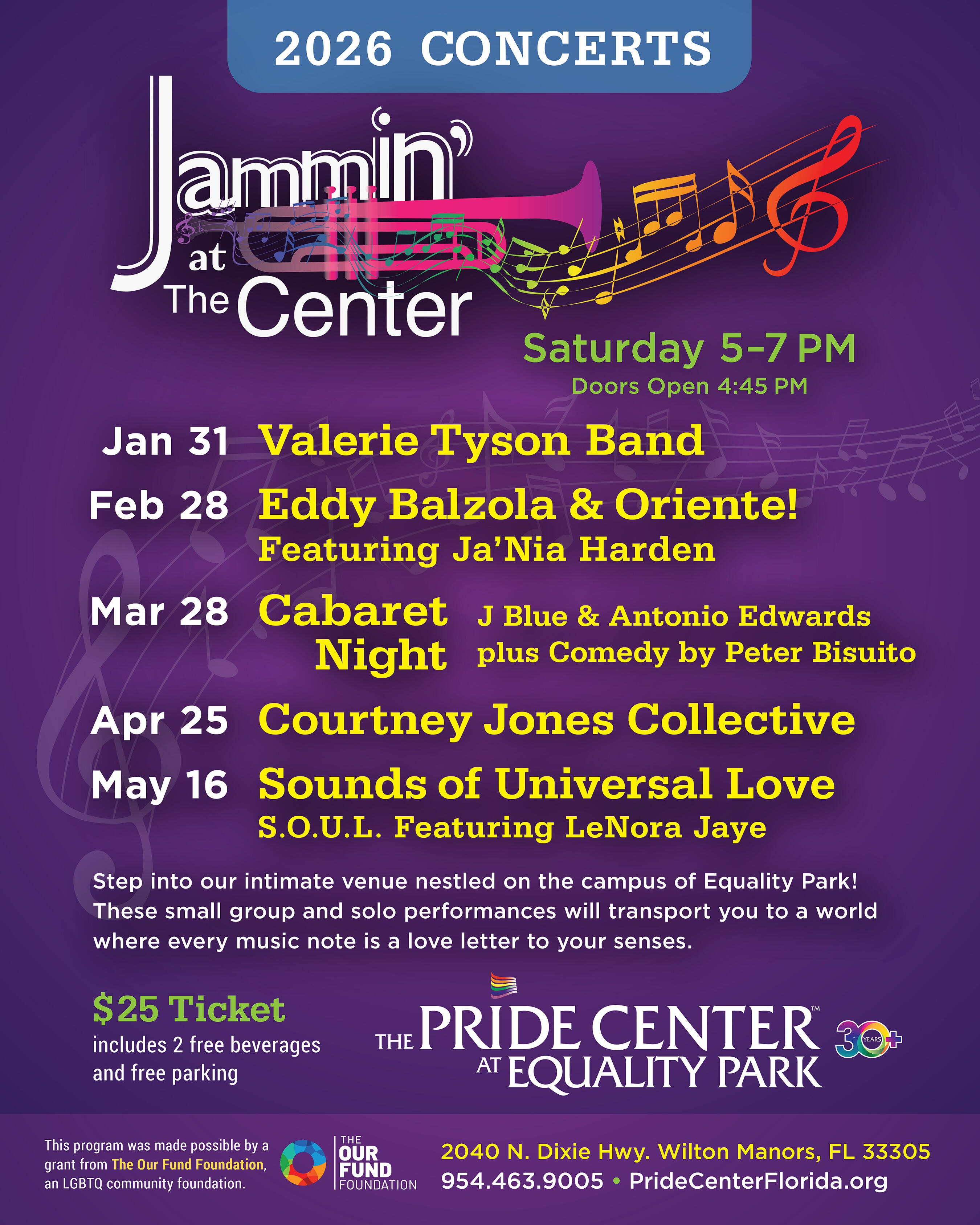 Campaign cover image for Jammin' at The Center 2026