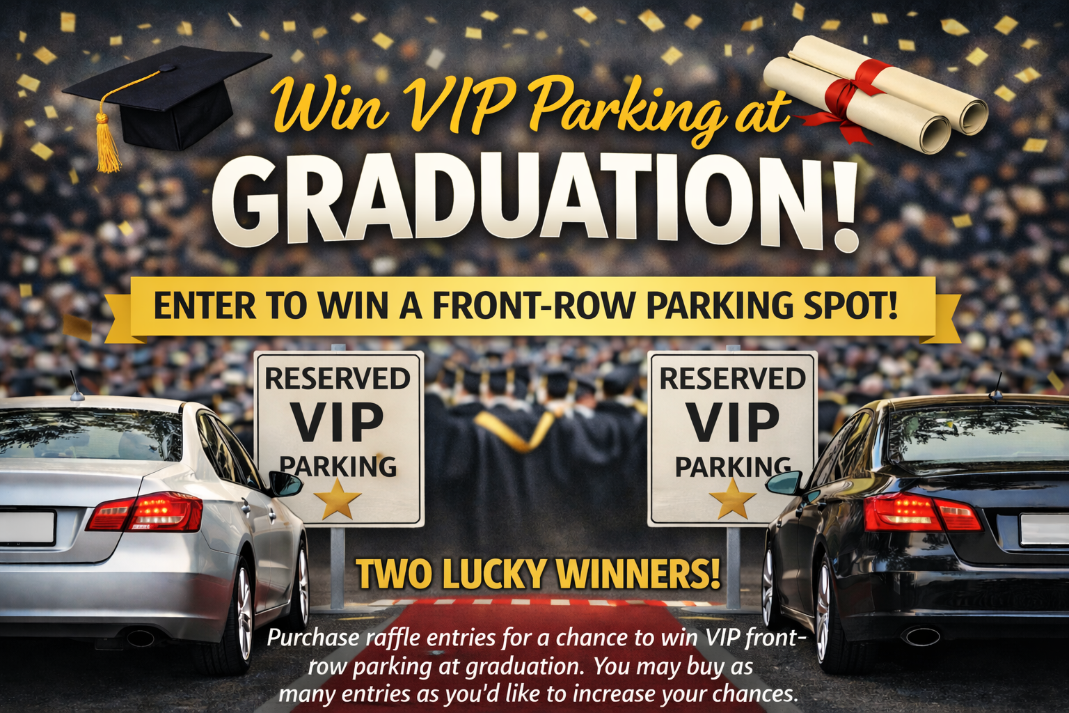Vip Parking Raffle 2026 Graduation Ceremony VIP Parking Spot Raffle | Forest Hills ...