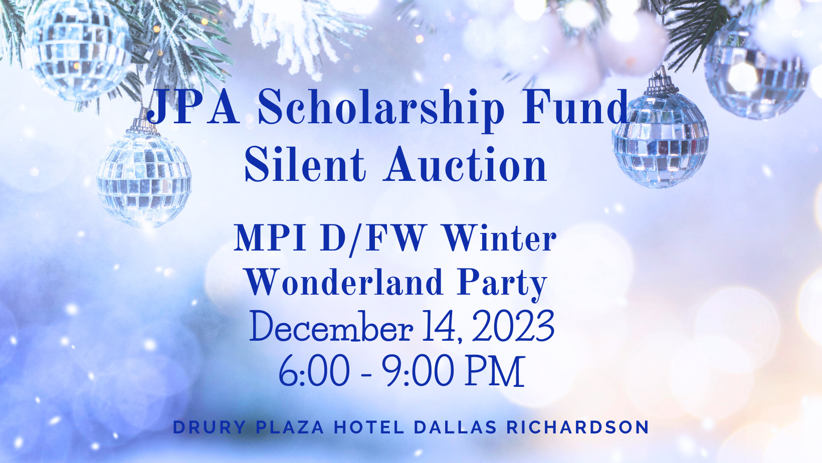 Campaign cover image for Holiday 2023 - MPI DFW Chapter - JPA Scholarship Fund