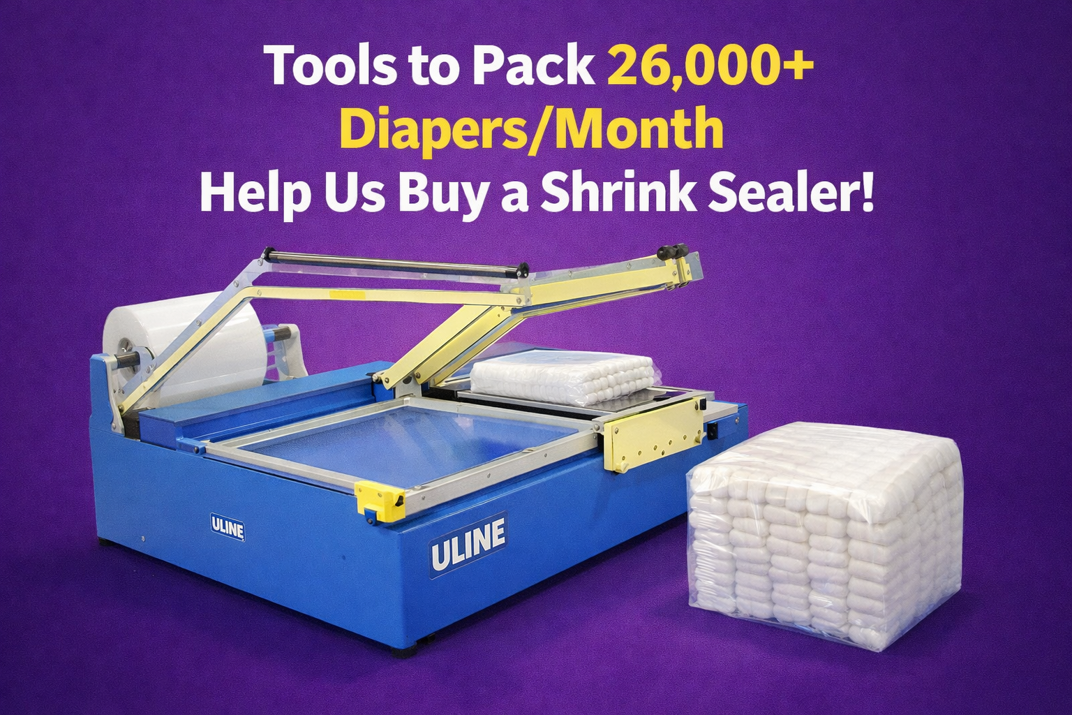 Campaign cover image for Diaper Repack Machine!