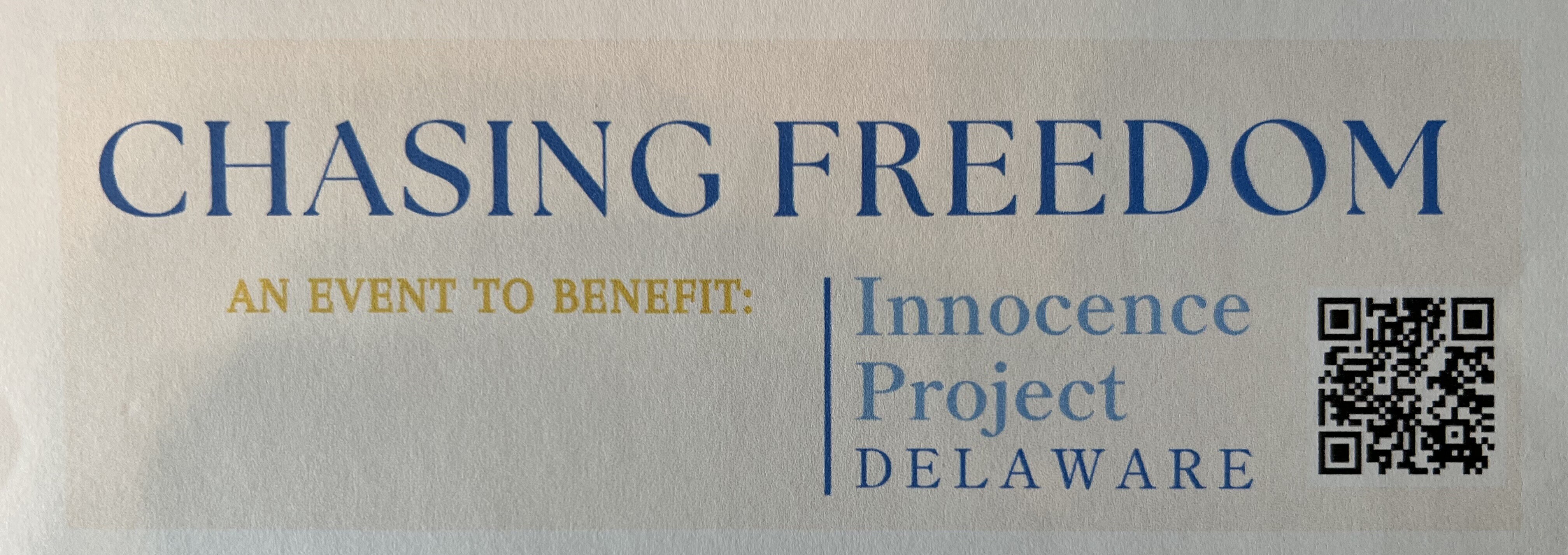 Campaign cover image for Innocence Project Delaware Chasing Freedom Campaign