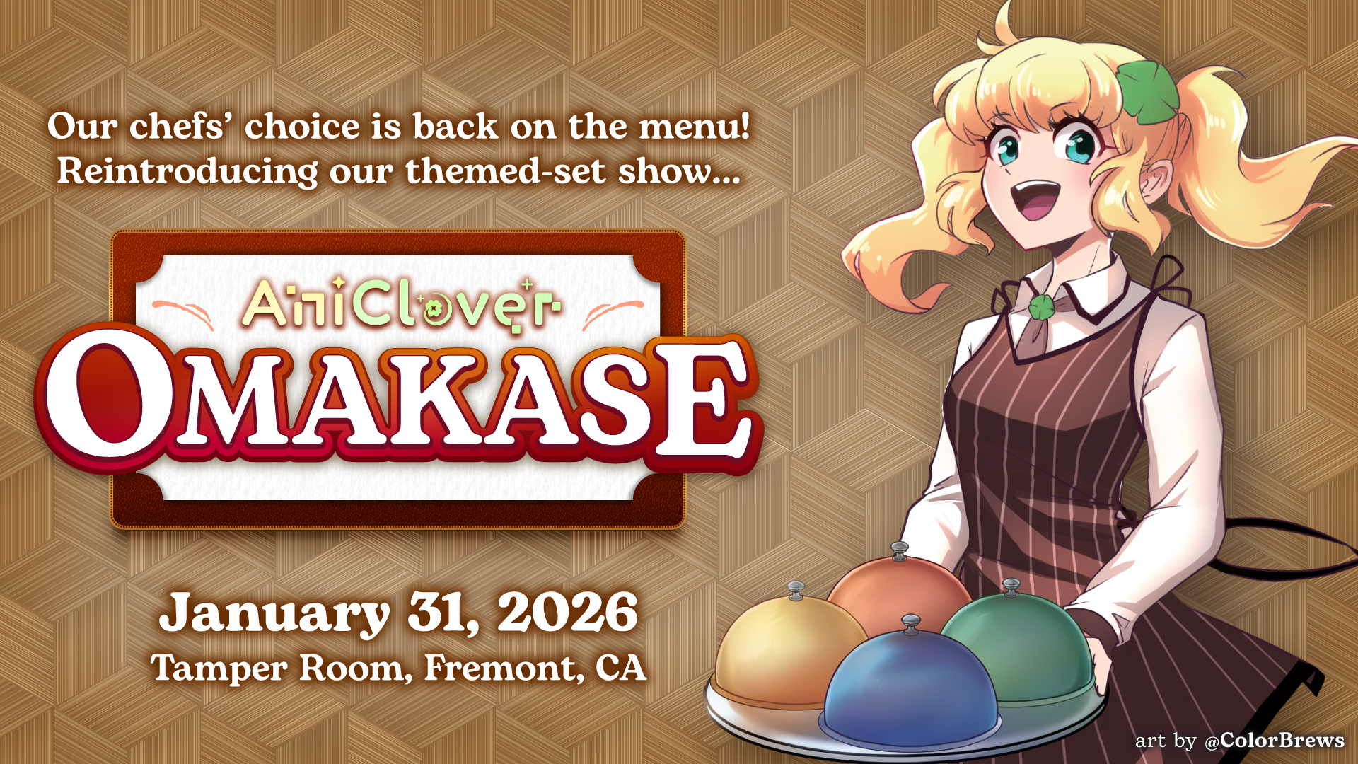 Campaign cover image for AniClover Omakase @ Tamper Room