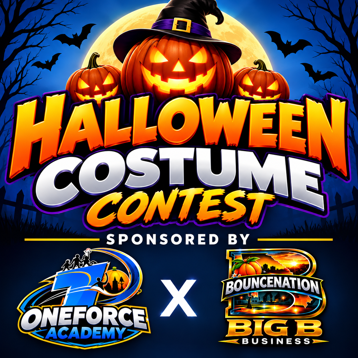 Campaign cover image for Oneforce Academy & Bounce Nation Halloween Costume Contest