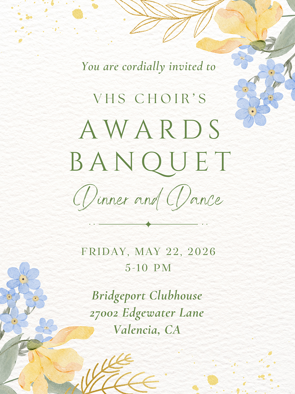 Campaign cover image for VHS Choir's Awards Banquet 2026