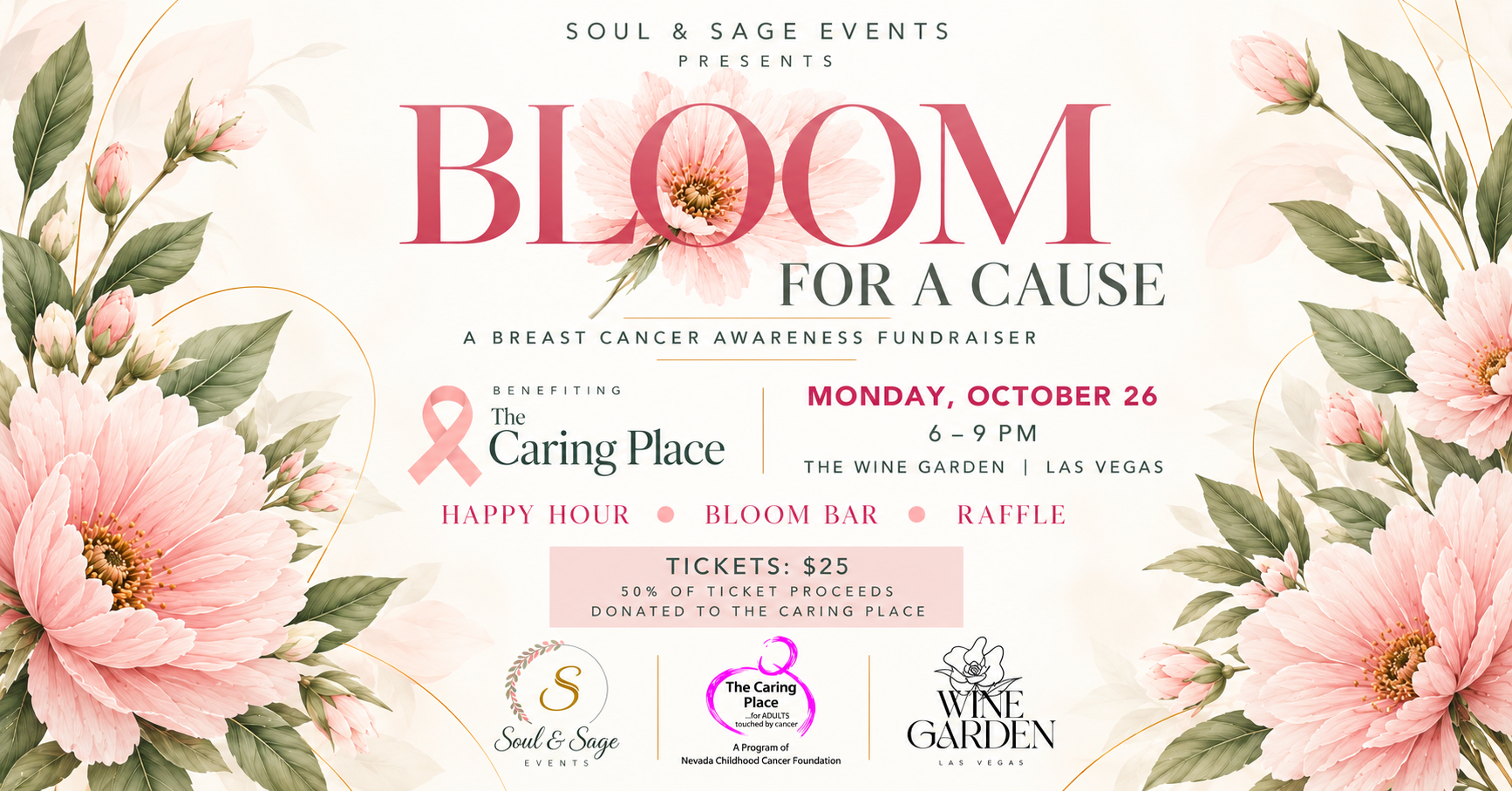 Campaign cover image for Bloom for a Cause Happy Hour