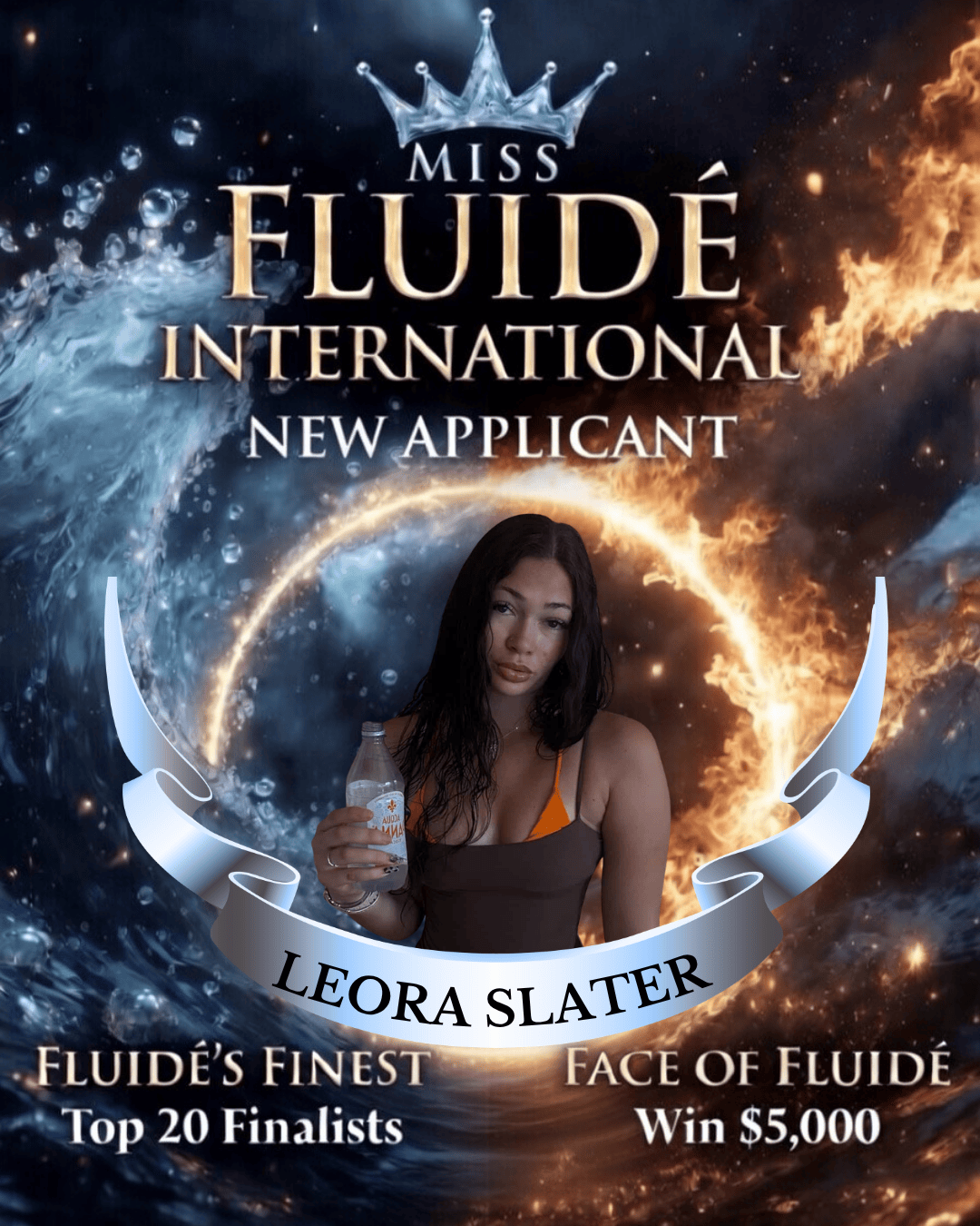 Miss Fluidé International: Leora Slater logo