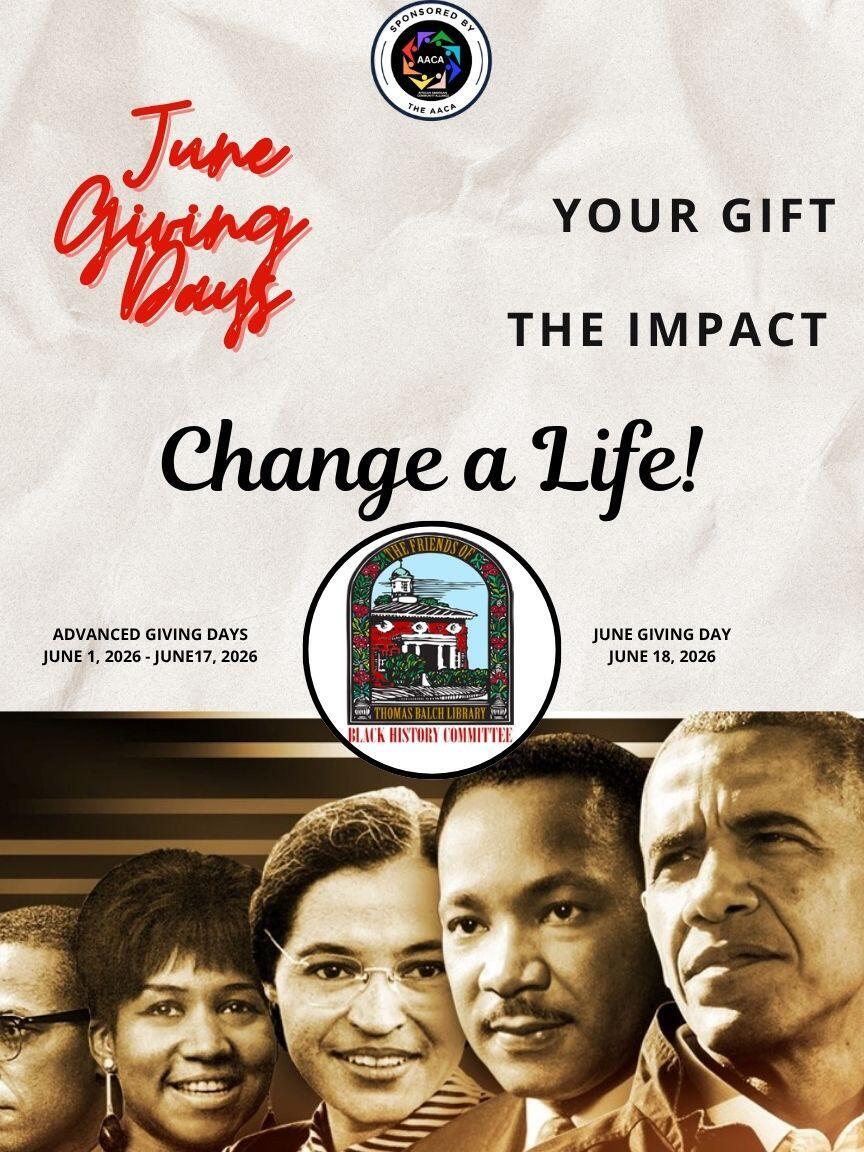 Friends of Thomas Balch Library _Black History Committee logo