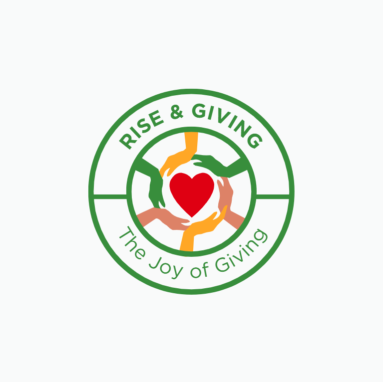 Rise & Give logo