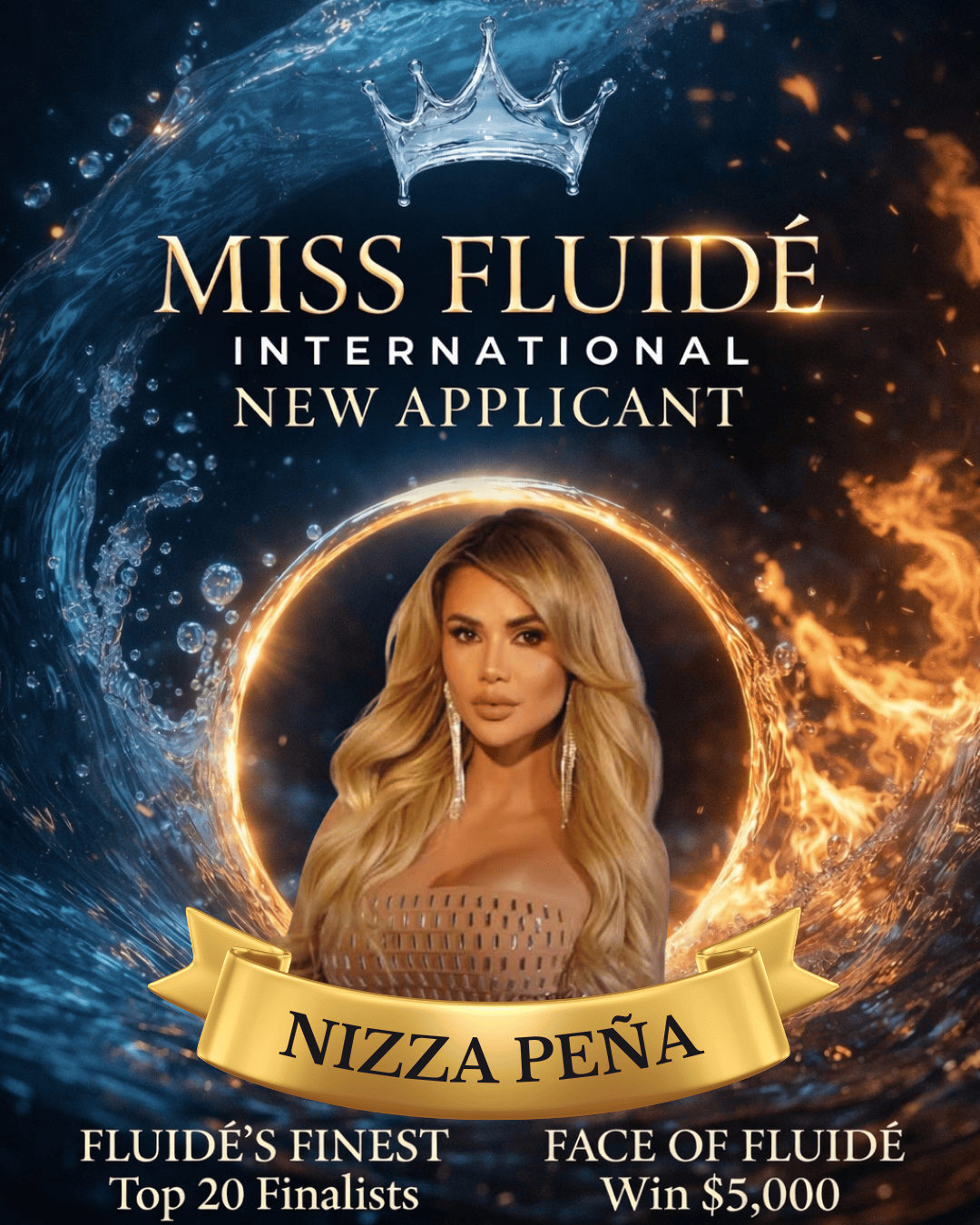 Miss Fluidé International: Nizza Peña logo
