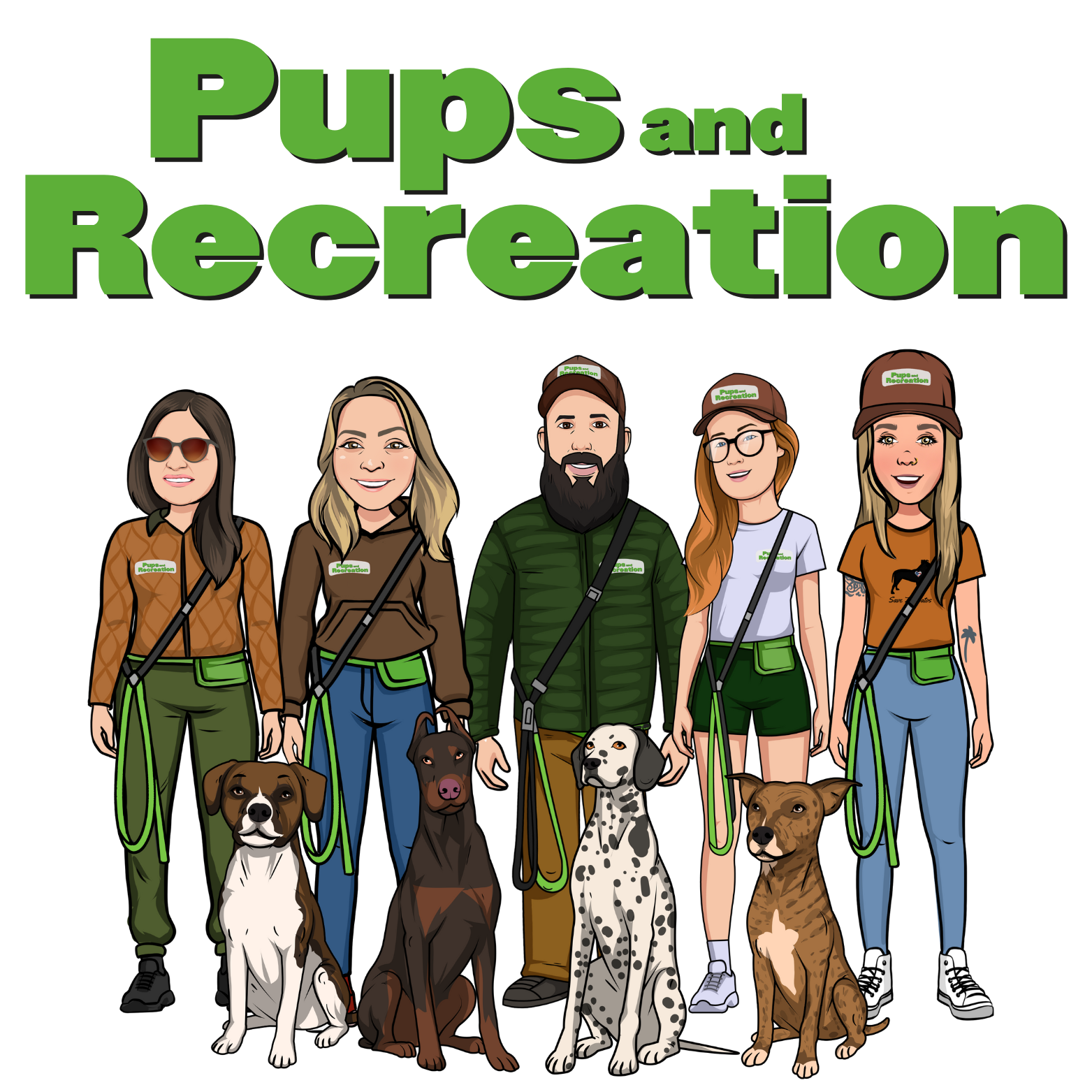 Pups and Recreation Employees logo