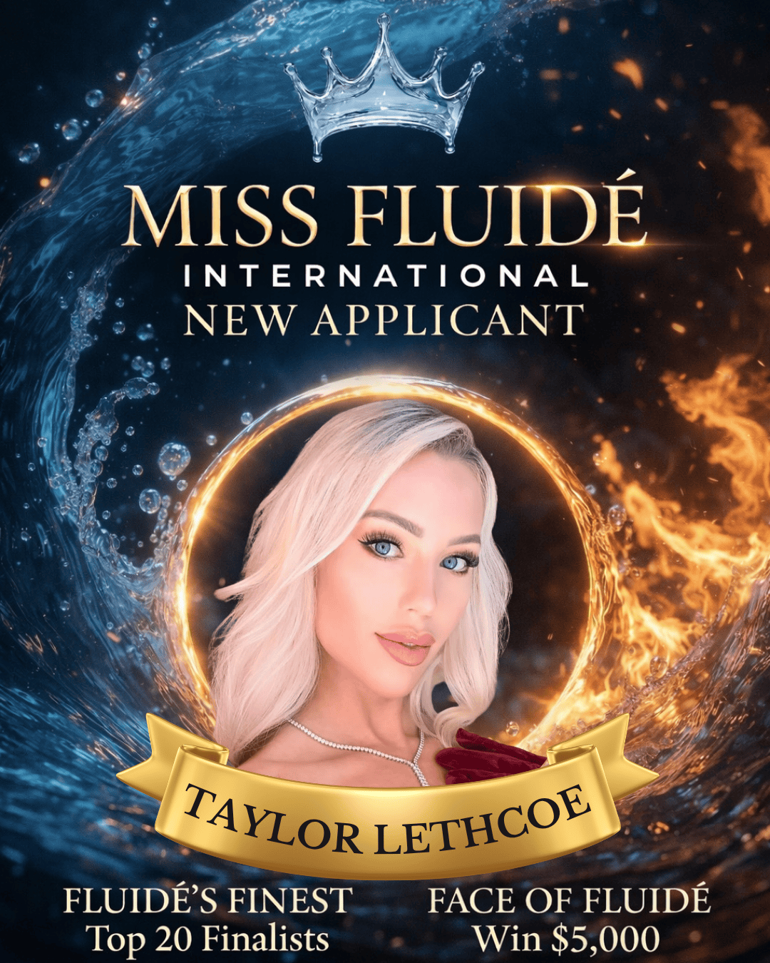 Miss Fluidé International: Taylor Lethcoe logo