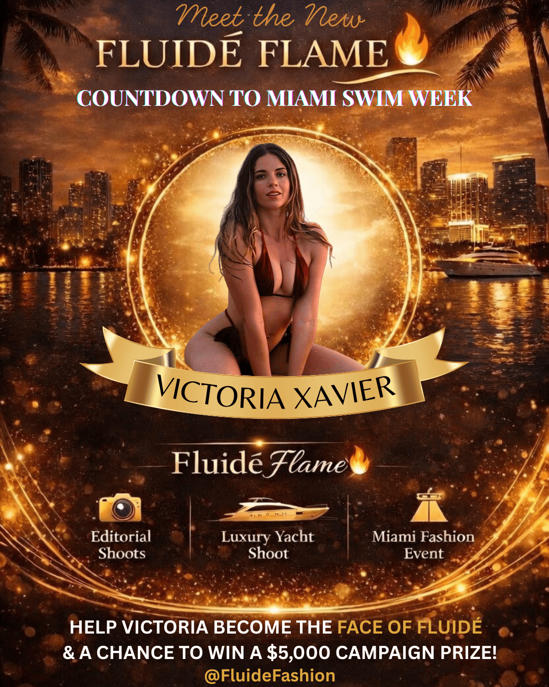 Fluidé Flame: Victoria Xavier logo