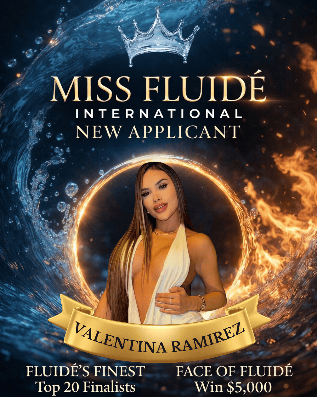Miss Fluidé International: Valentina Ramirez logo