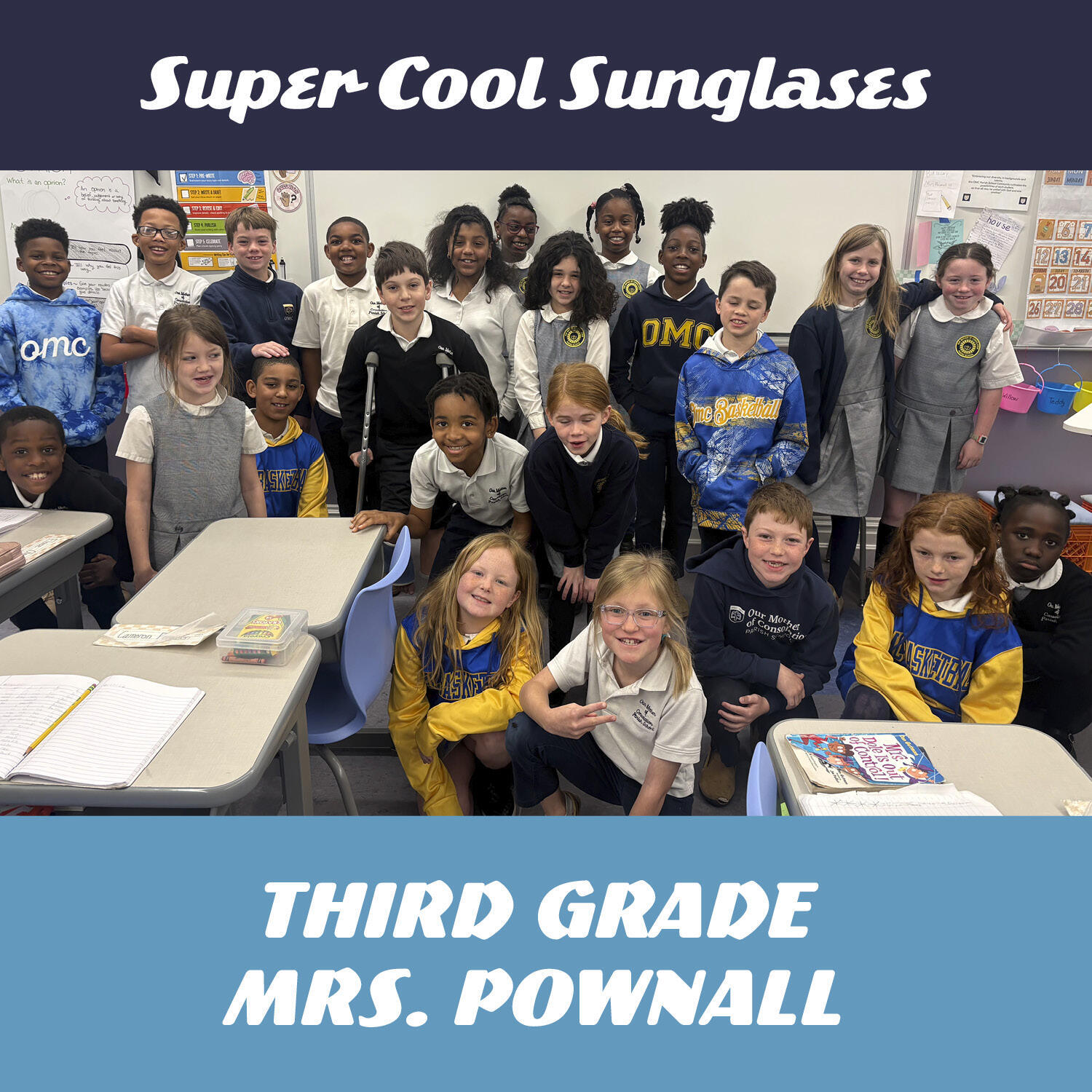 Third Grade: Super Cool Sunglasses logo
