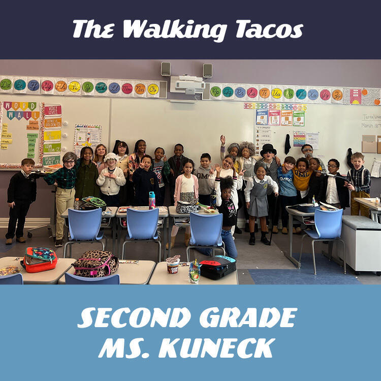 Second Grade: The Walking Tacos logo