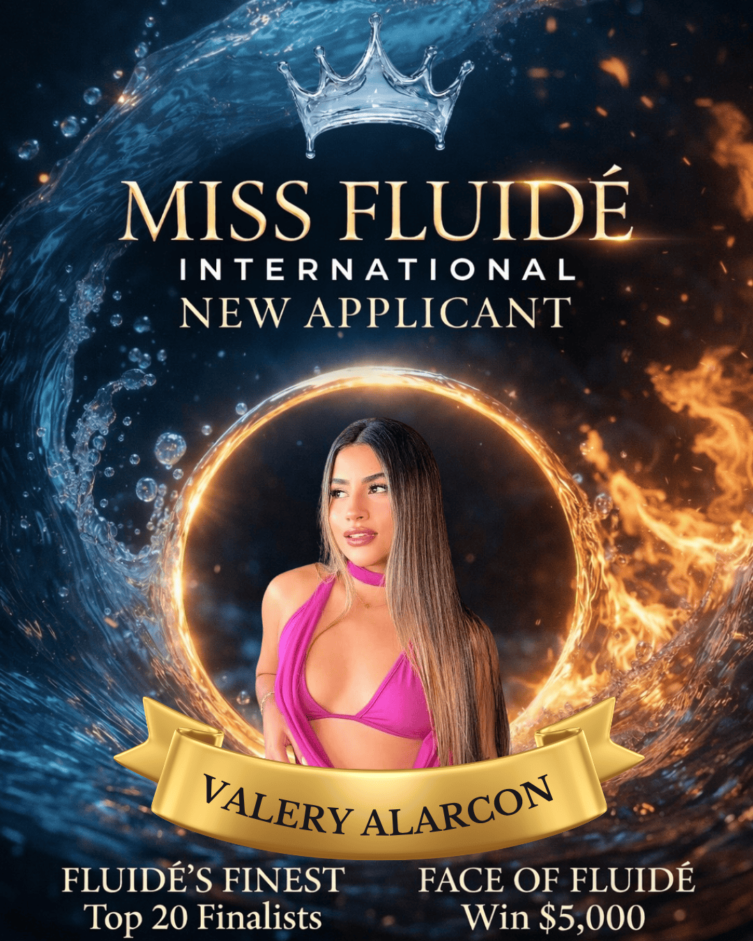 Miss Fluidé International: Valery Alarcon logo