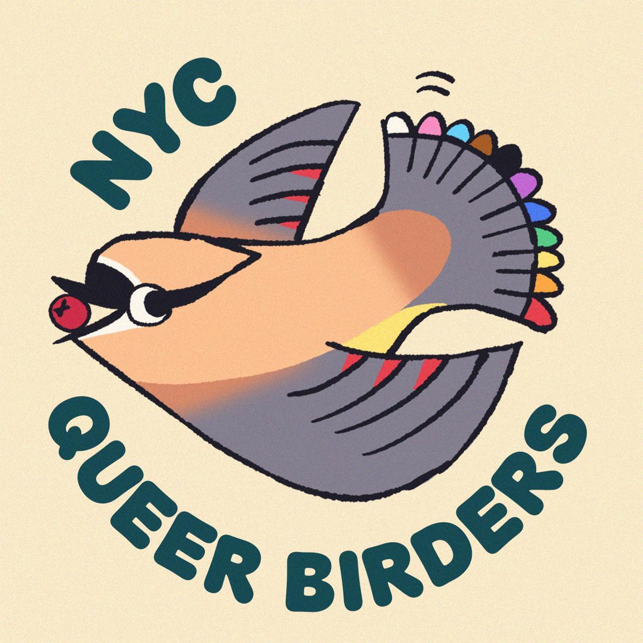 Queer Birders Qestrels logo