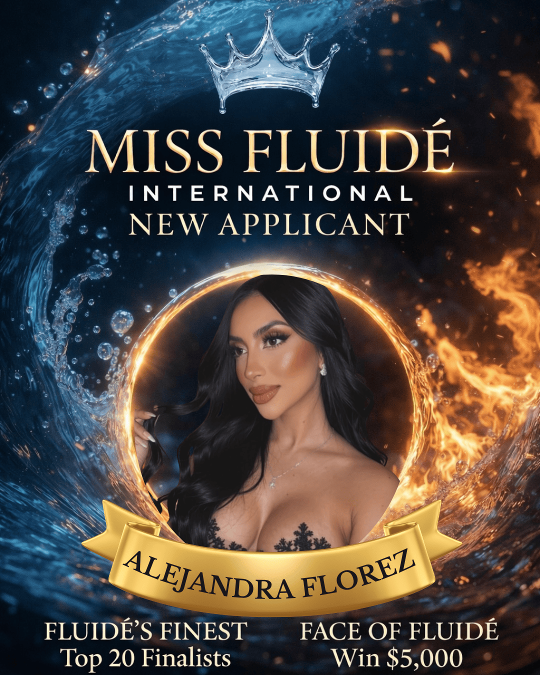 Miss Fluidé International: Alejandra Florez logo