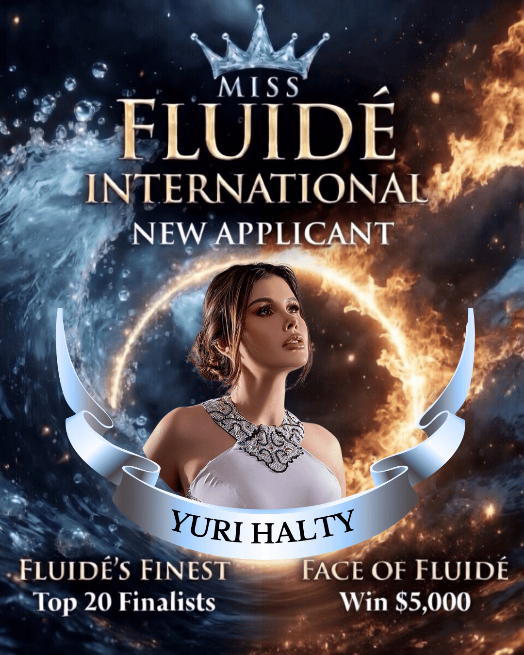 Miss Fluidé International: Yuri Halty logo