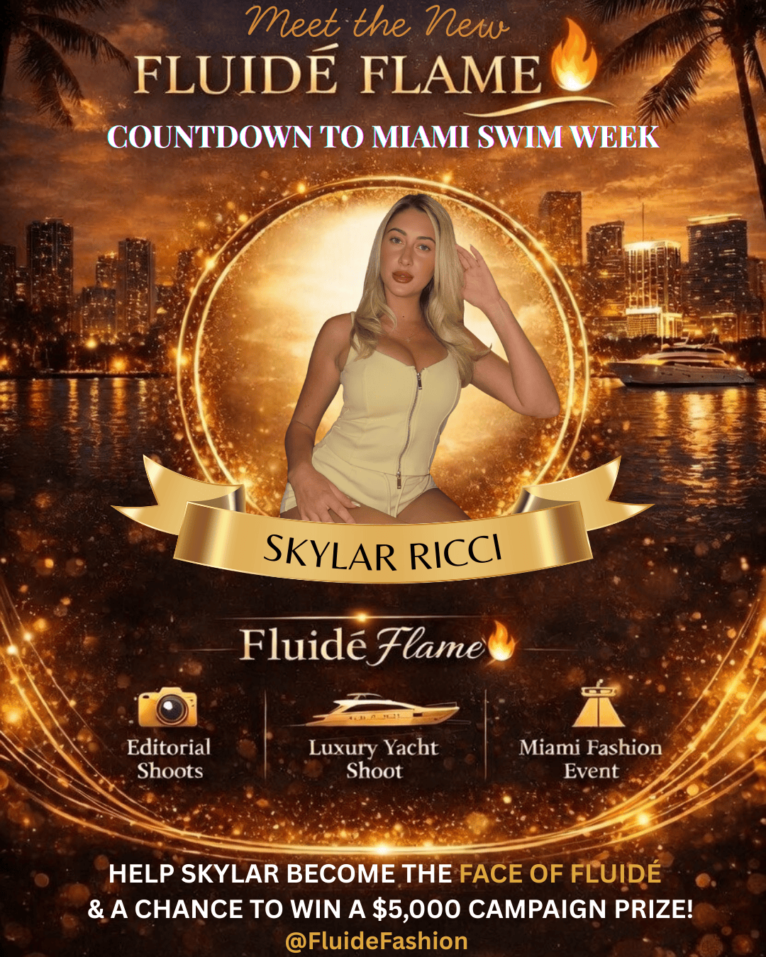 Fluidé Flame: Skylar Ricci logo