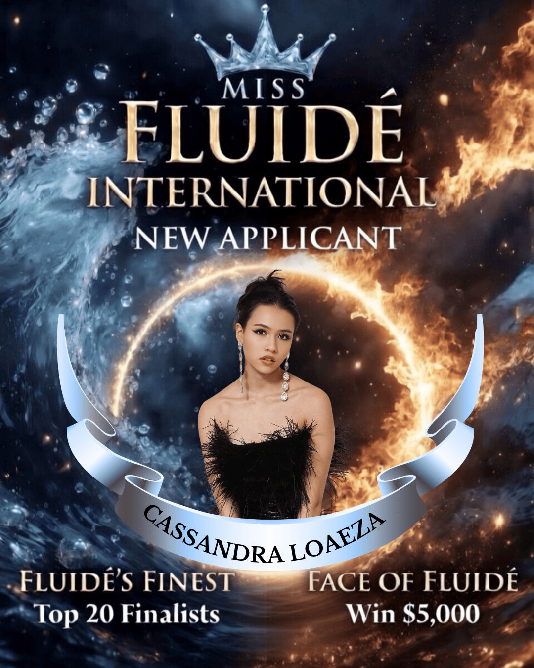 Miss Fluidé International: Cassandra Loaeza logo