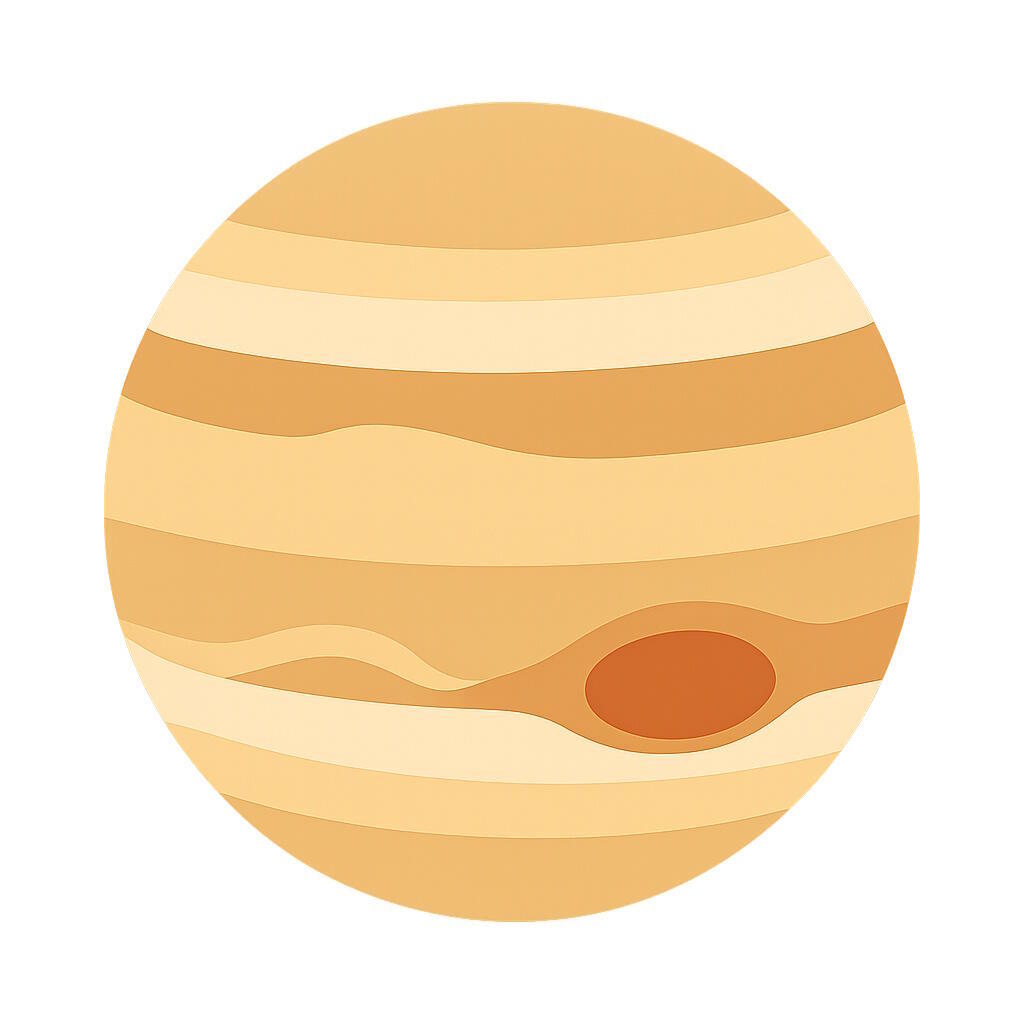 Jupiter - Who doesn't love a great red spot? logo