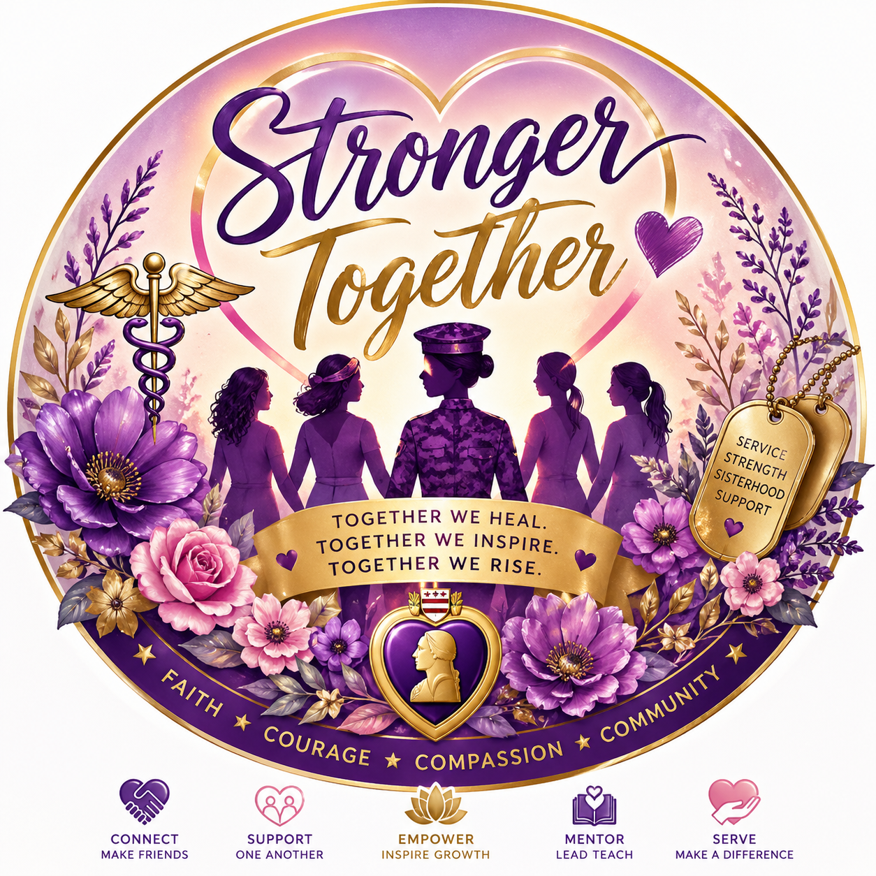Stronger Together 💜 logo
