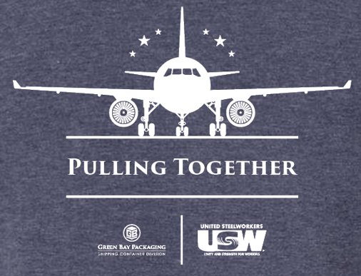Pulling Together: USW Local 1319 & GBP logo