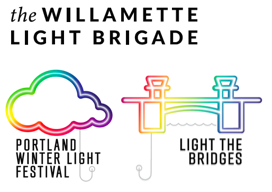Portland Winter Light Festival, a Willamette Light Brigade event