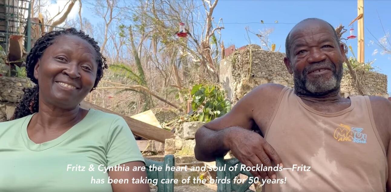 Fritz and Cynthia-Caretakers of the birds at Rocklands Bird Sanctuary