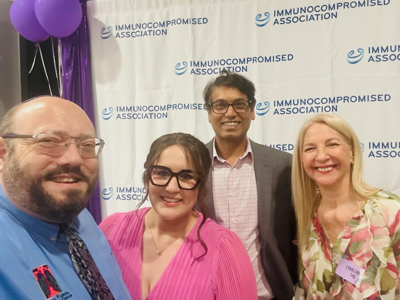 four team members at Sip & Support