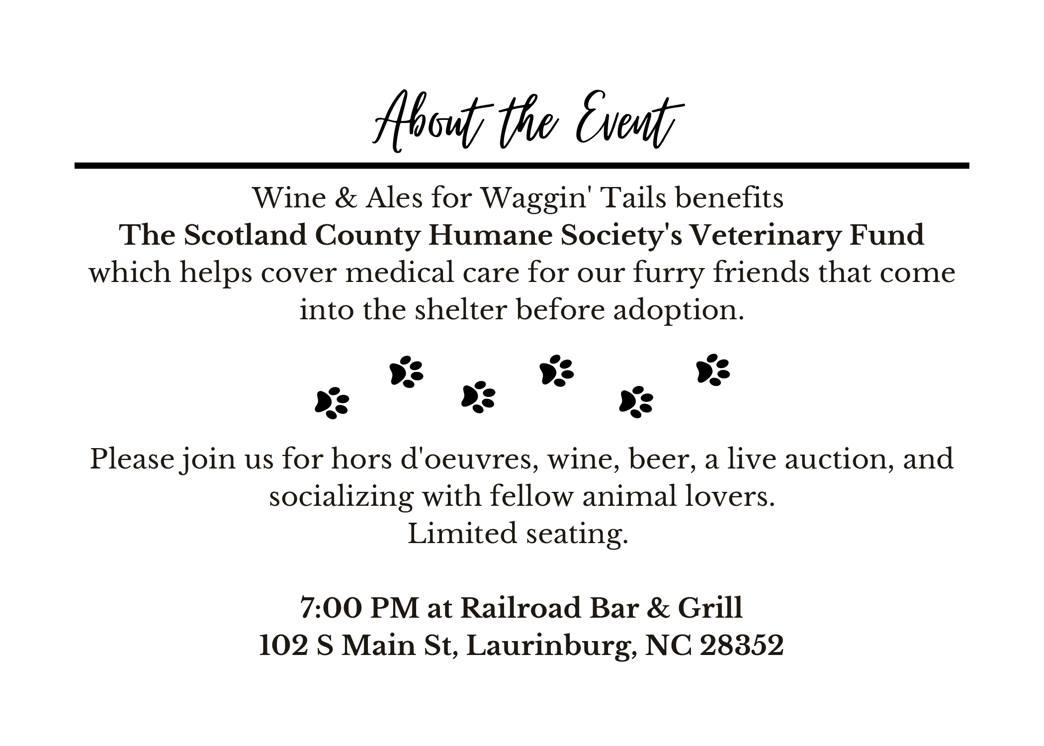 Wine & Ales for Waggin’ Tails