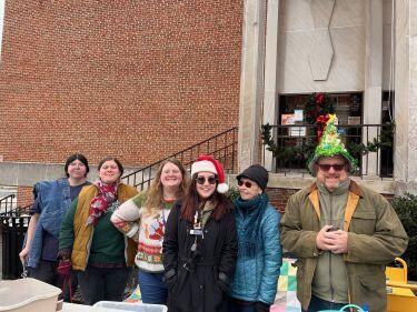 Friends of the Martinsburg Public Library Volunteers and MBCPL Library Staff during Christmas on Main